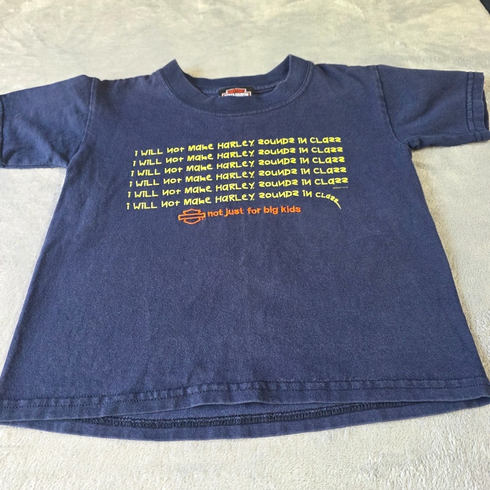 Vintage Kids Harley Davidson Tshirt Youth XS (2-4) 90s/Y2K